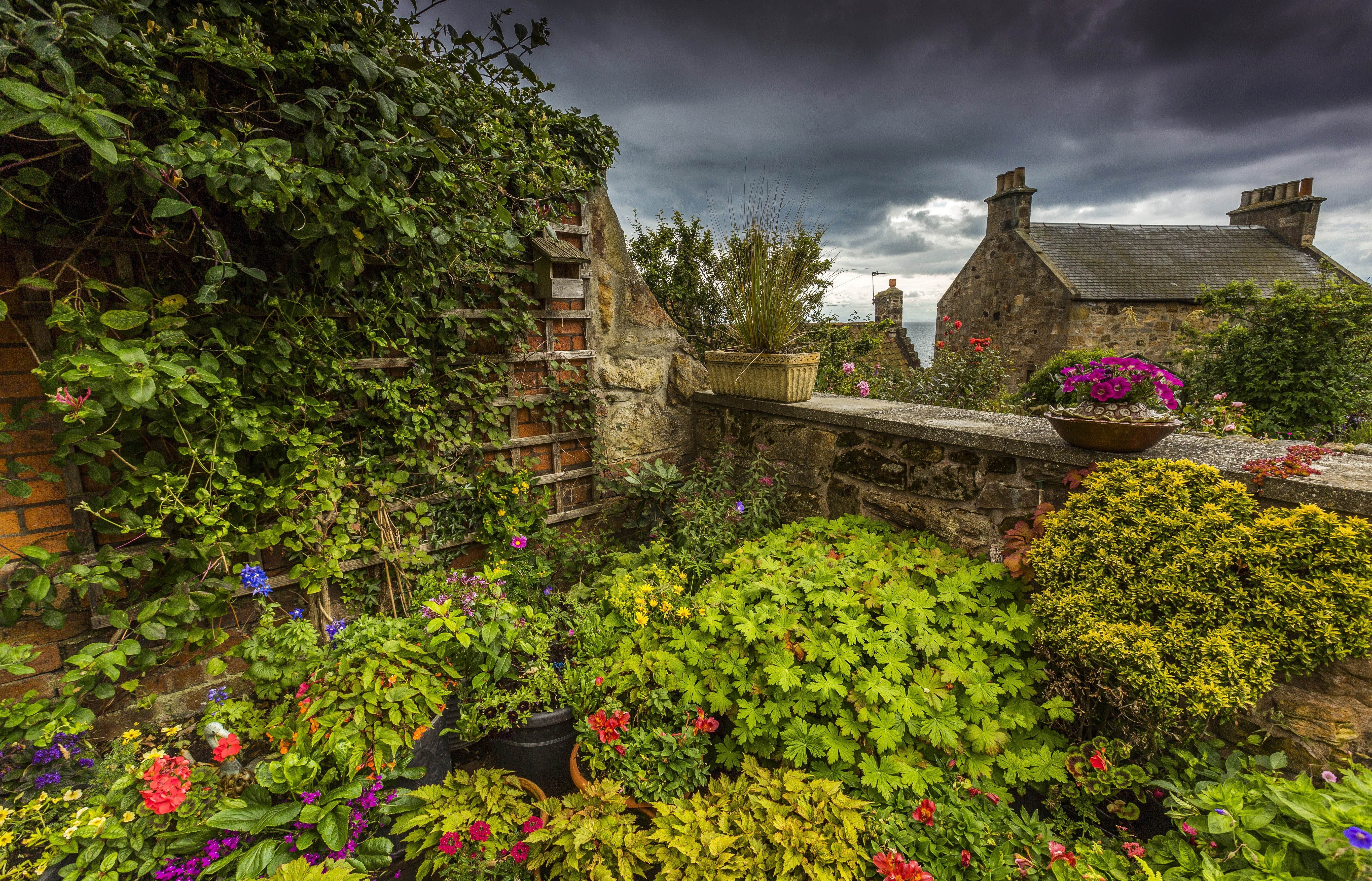 Mobile, Gardens, Nature Wallpaper Full Hd Pitenweem,colourful, - Scotland Gardens , HD Wallpaper & Backgrounds