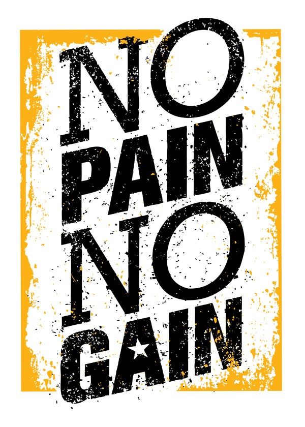 Quadro No Pain No Gain - No Pain No Gain Vector , HD Wallpaper & Backgrounds