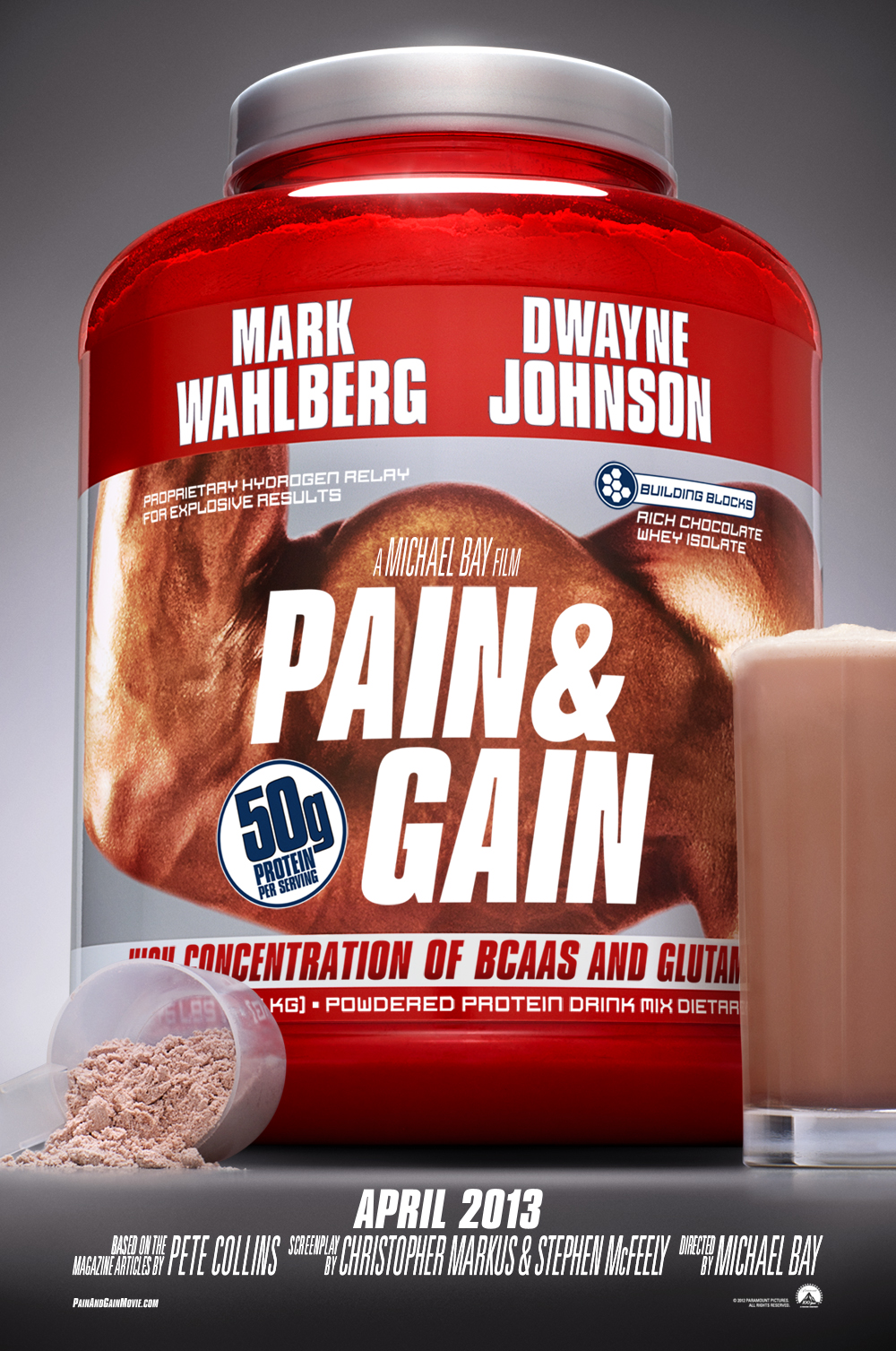 Pain And Gain Teaser Poster - Protein Powder Posters , HD Wallpaper & Backgrounds