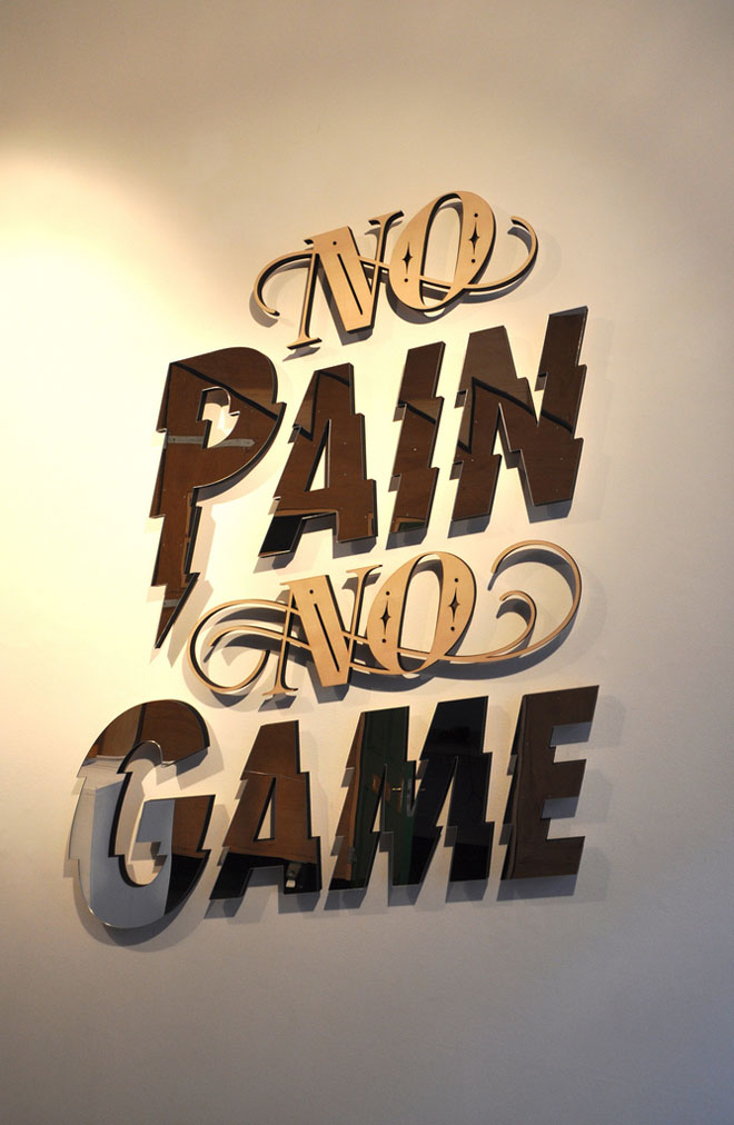 Typographic Designs - No Pain No Game Quote , HD Wallpaper & Backgrounds