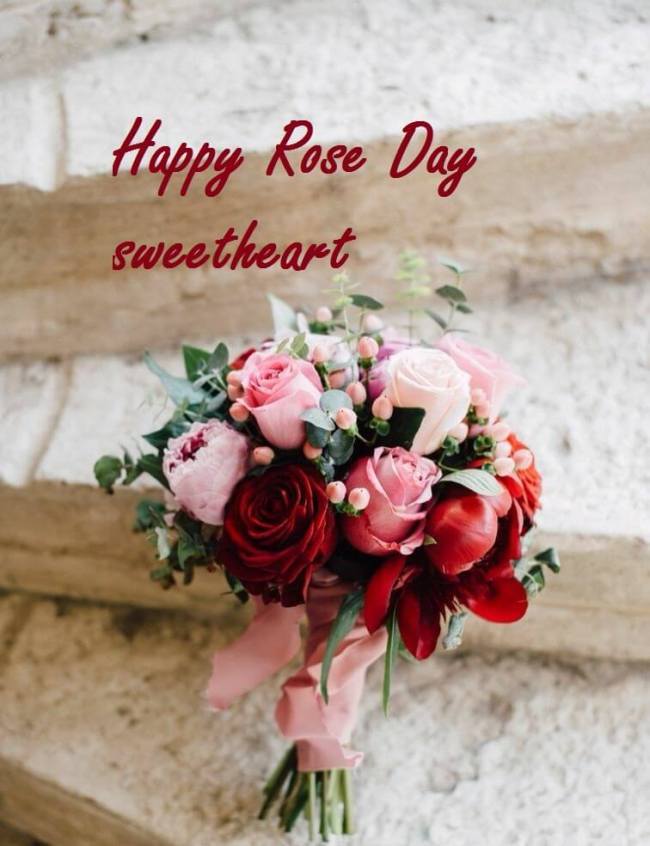 Rose Day 2019 Wishes - Red And Pink Rose Bouquet , HD Wallpaper & Backgrounds