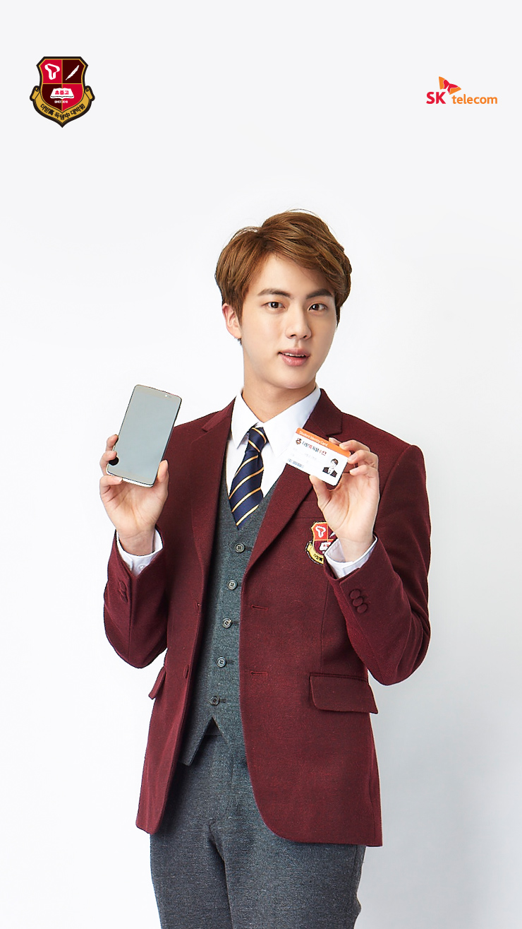 [picture] Bts X Sk Telecom Wallpaper [160302] - Jin Bts , HD Wallpaper & Backgrounds