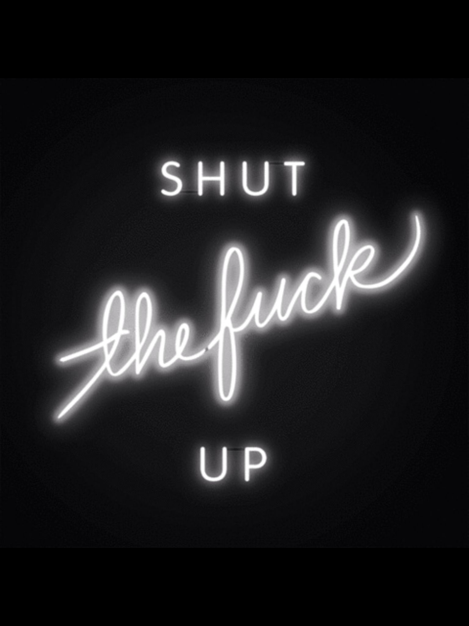 Stfu - Shut The Fuck Up Neon Sign , HD Wallpaper & Backgrounds