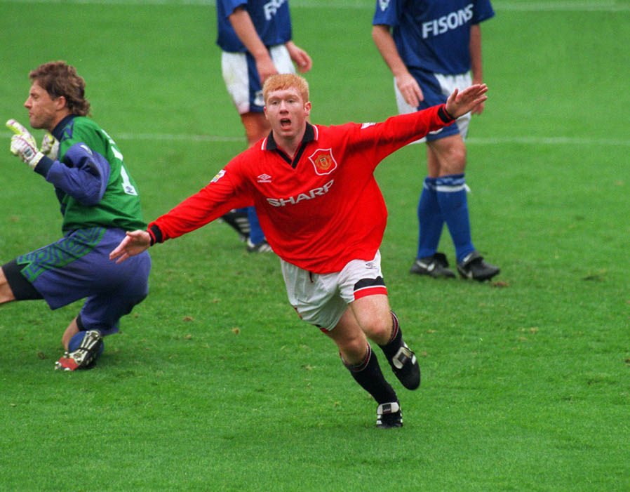 Paul Scholes Manchester United - Paul Scholes Manchester United 1994 , HD Wallpaper & Backgrounds