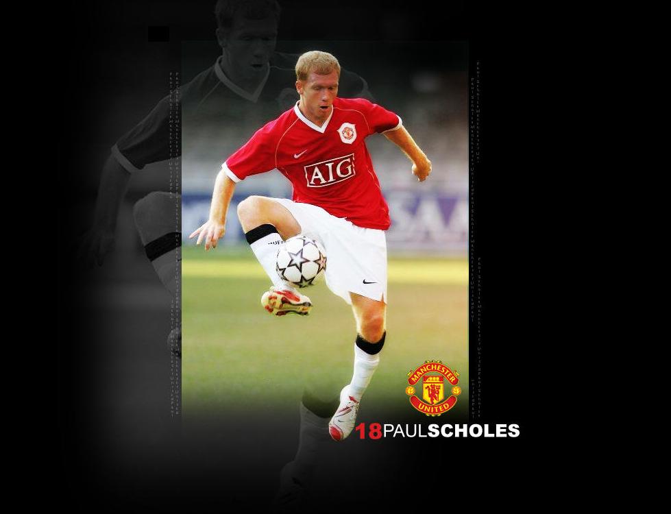 Man Utd Paul Scholes Wallpaper - Paul Scholes , HD Wallpaper & Backgrounds