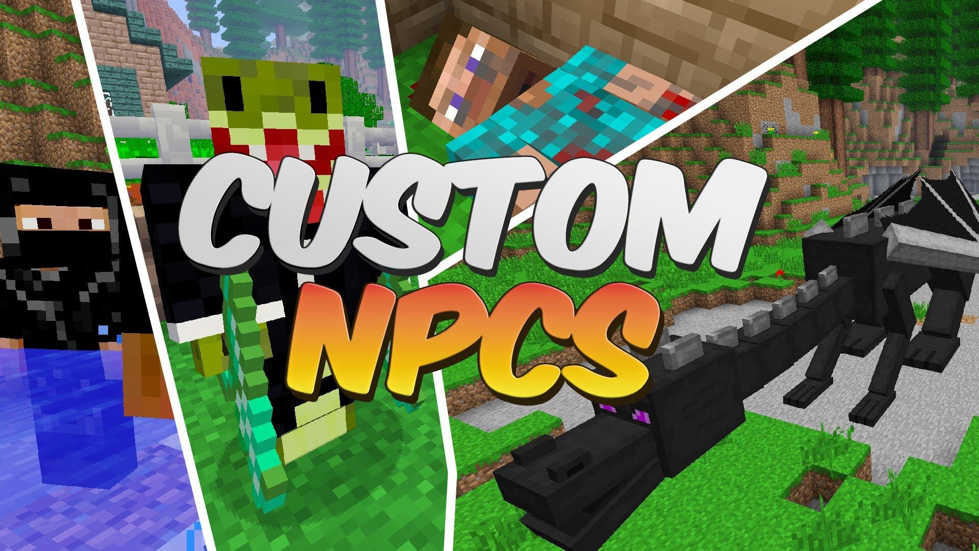 Minecraft - Custom Npcs Mod Minecraft , HD Wallpaper & Backgrounds