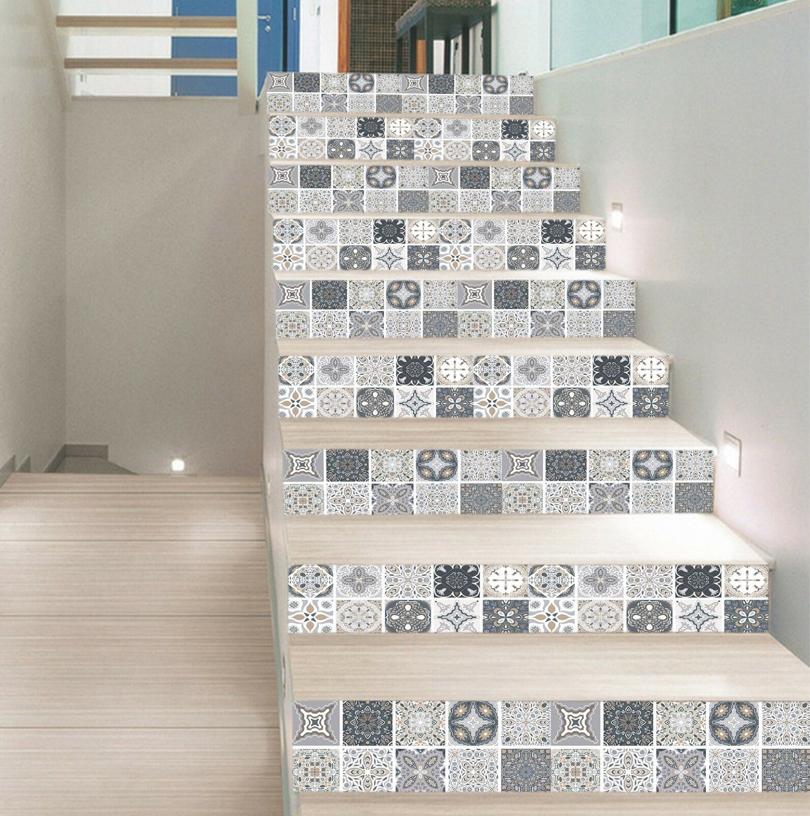 3d Komplex Muster 62 Fliese Fototapete Vinyl Aufkleber - Stair Riser , HD Wallpaper & Backgrounds