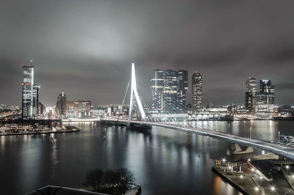 Rotterdam Niederlande Holland - Rotterdam Night , HD Wallpaper & Backgrounds
