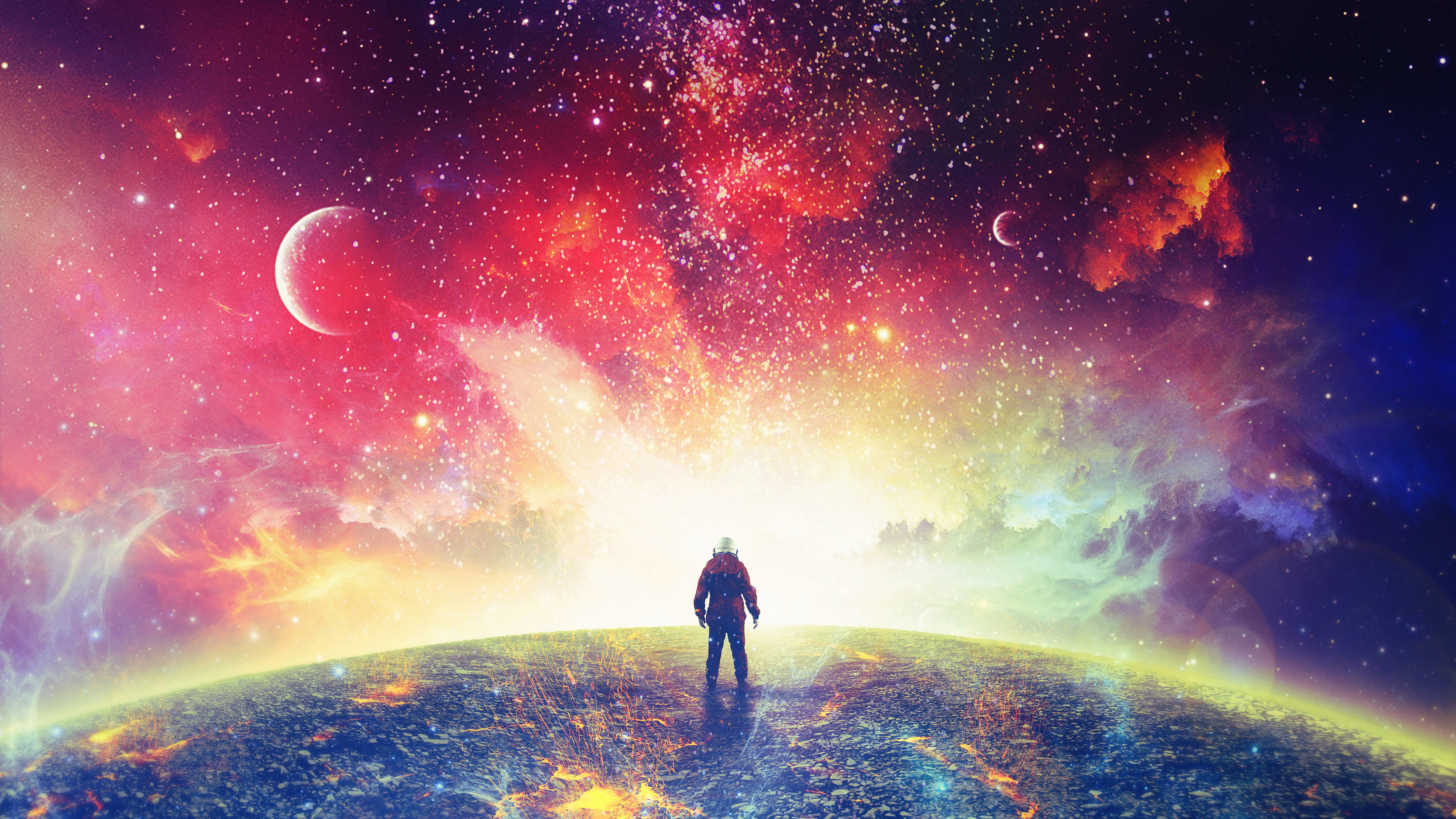 Surreal Space Astronaut 4k Wallpapers - Iphone Wallpaper 4k Astronaut , HD Wallpaper & Backgrounds