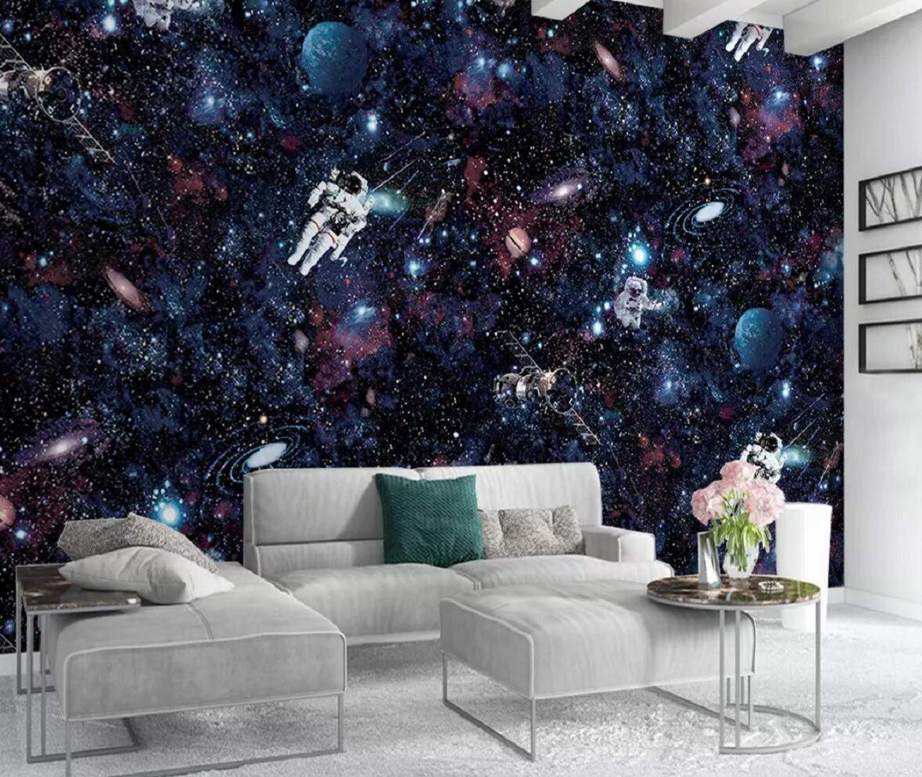 Wallpaper 3d Custom Astronaut Space Planet Wall Mural - Фотообои Зелёные , HD Wallpaper & Backgrounds