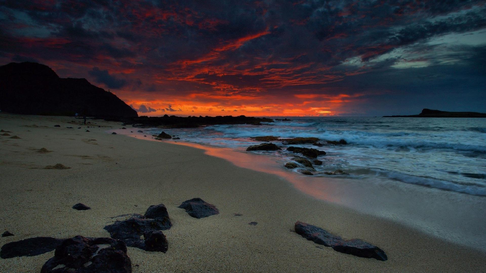 Deniz Ve Günbatımı Manzarası Sahil Duvar Kağıdı - Beach , HD Wallpaper & Backgrounds