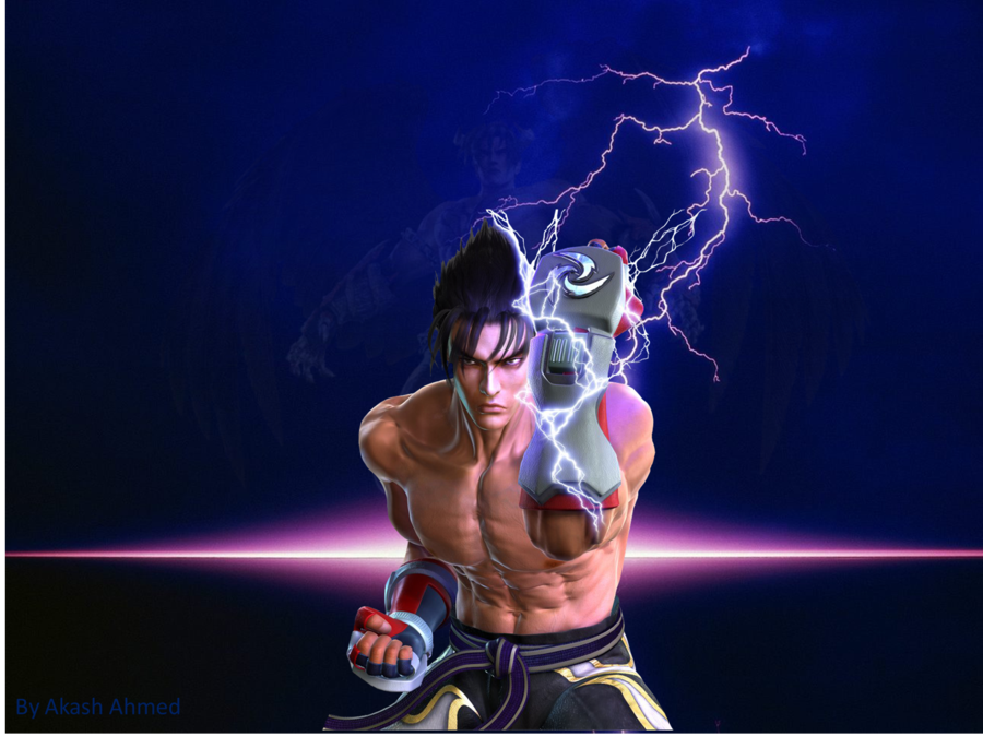 Jin Lightning Wallpaper By Akash Ahmed By Akashahmed - Tekken Jin Kazama Hd , HD Wallpaper & Backgrounds