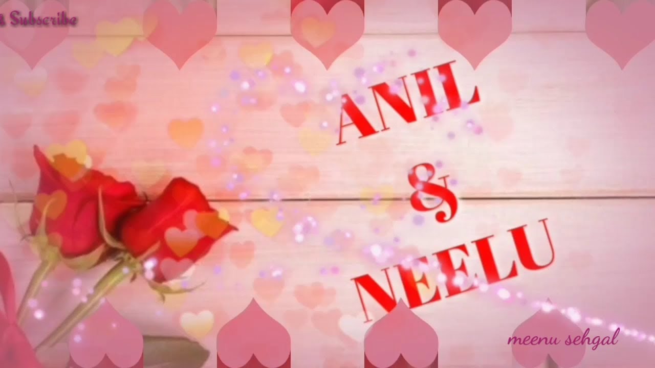 Anil & Neelu 💖 Name Whatsapp Status Video - Love Anil Name , HD Wallpaper & Backgrounds