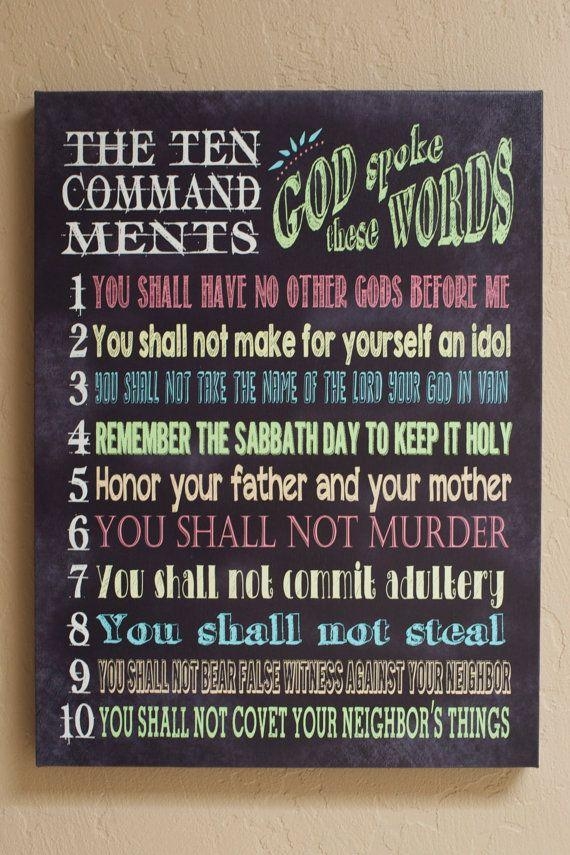 Lovely Ten Commandment Wall Art 20 Idea Of Best 25 - Poster , HD Wallpaper & Backgrounds