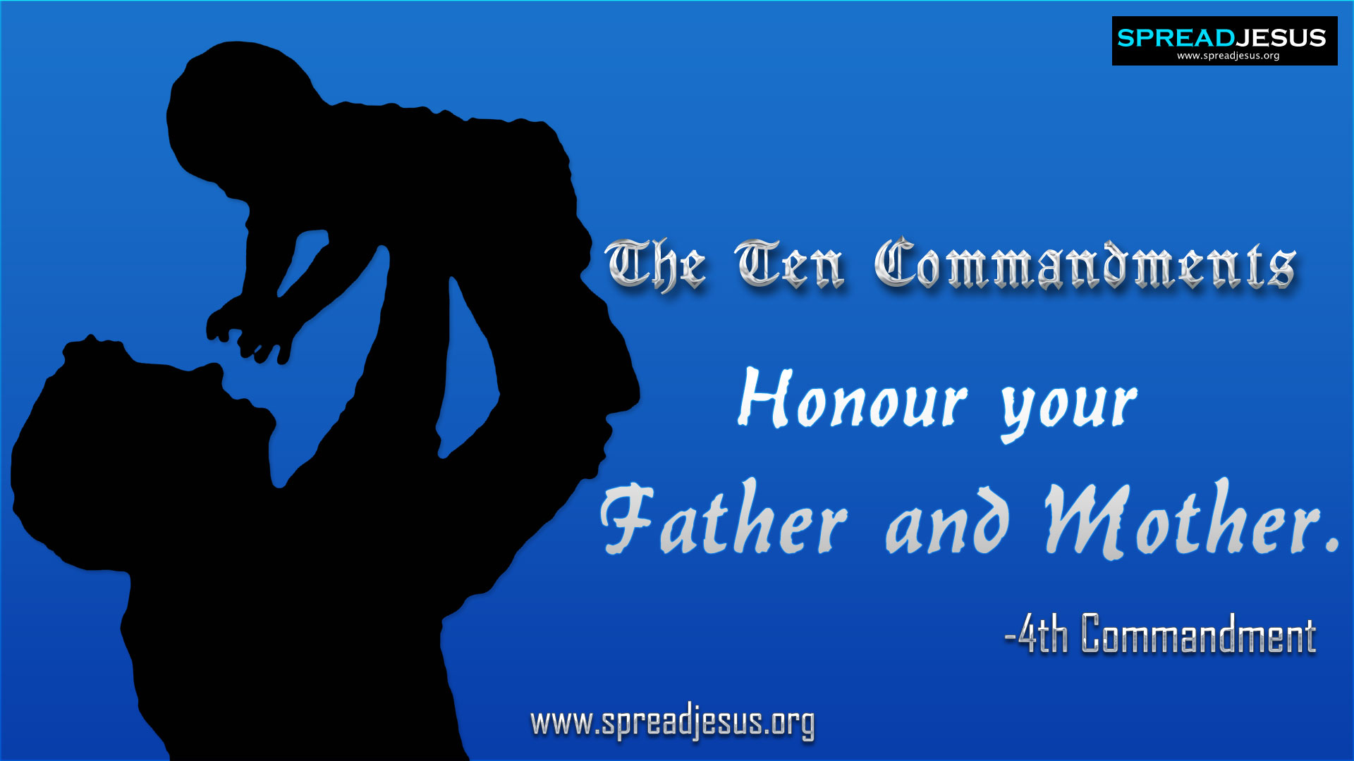 4th Commandment - 4th Commandment Honor Your Father Mother , HD Wallpaper & Backgrounds