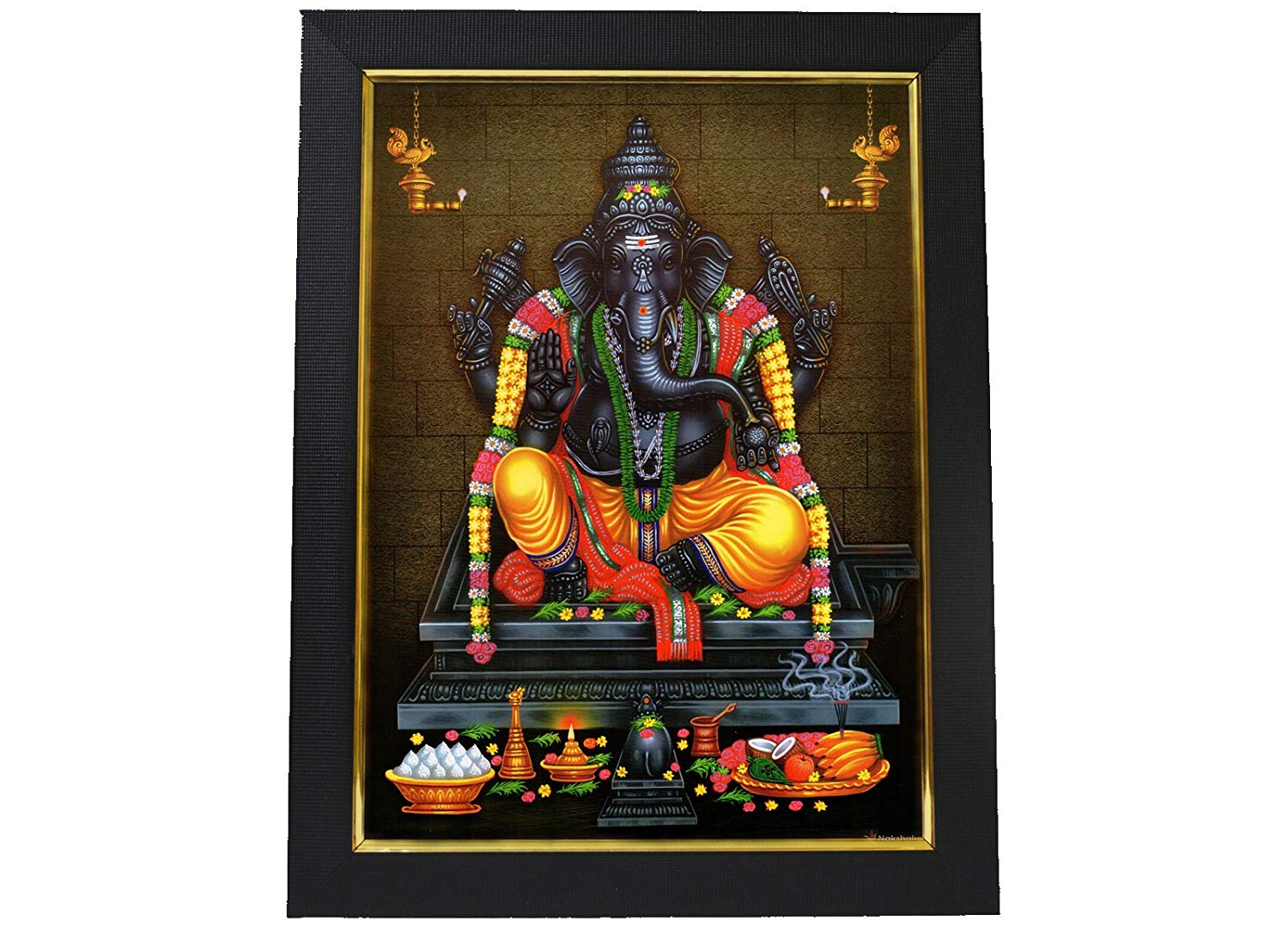 Buy 101temples God Mahaganapati Photo Frame Online - Lord Ganesha , HD Wallpaper & Backgrounds