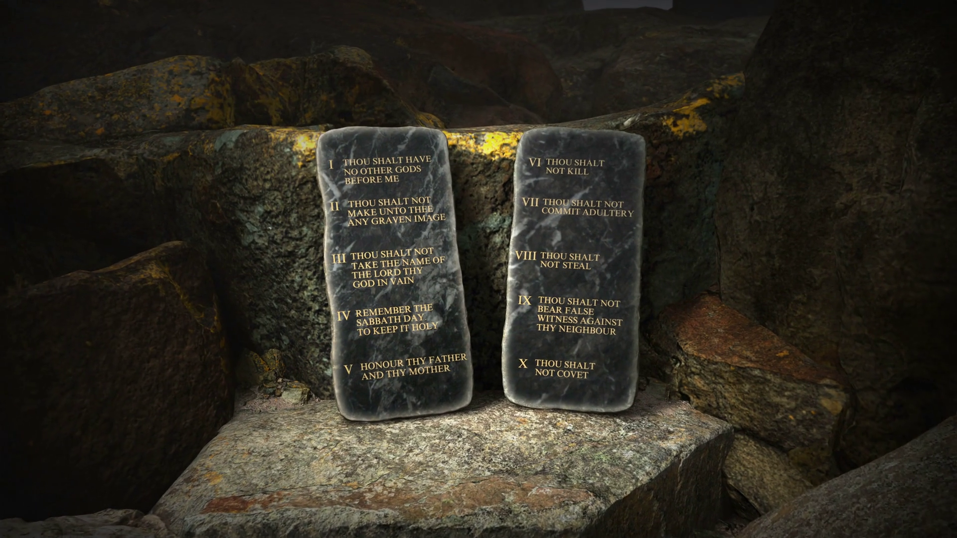 The Ten Commandments, Carved In Stone Tablets Motion - Ten Commandments Stone Tablet , HD Wallpaper & Backgrounds