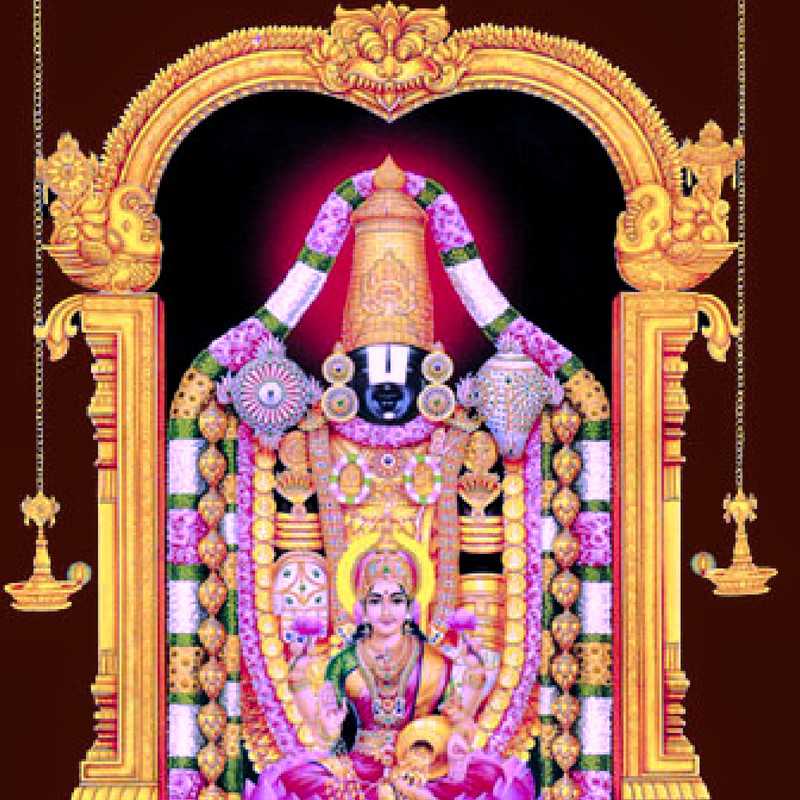 Tirupati Balaji Hd Wallpaper 37 Group Wallpapers - Lord Venkateswara With Lakshmi , HD Wallpaper & Backgrounds