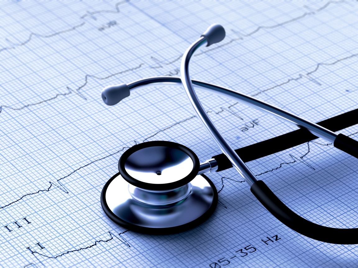 Black Stethoscope And Ecg , HD Wallpaper & Backgrounds