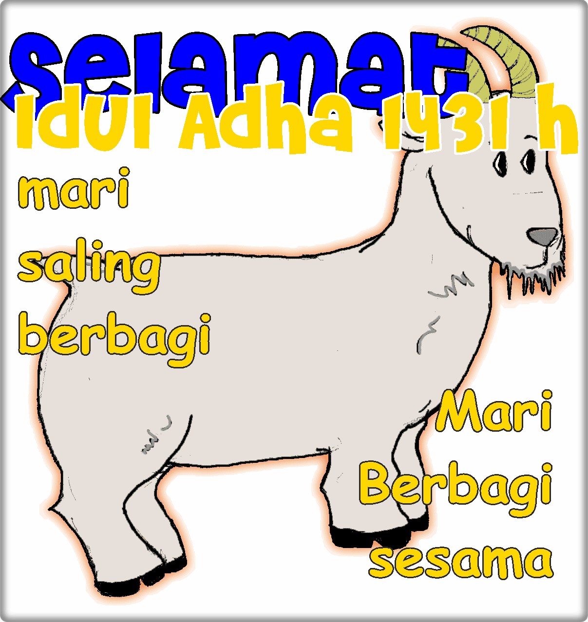 Gambar Dp Bbm Lucu Lebaran Idul Adha - Gangsta Billy Goat , HD Wallpaper & Backgrounds