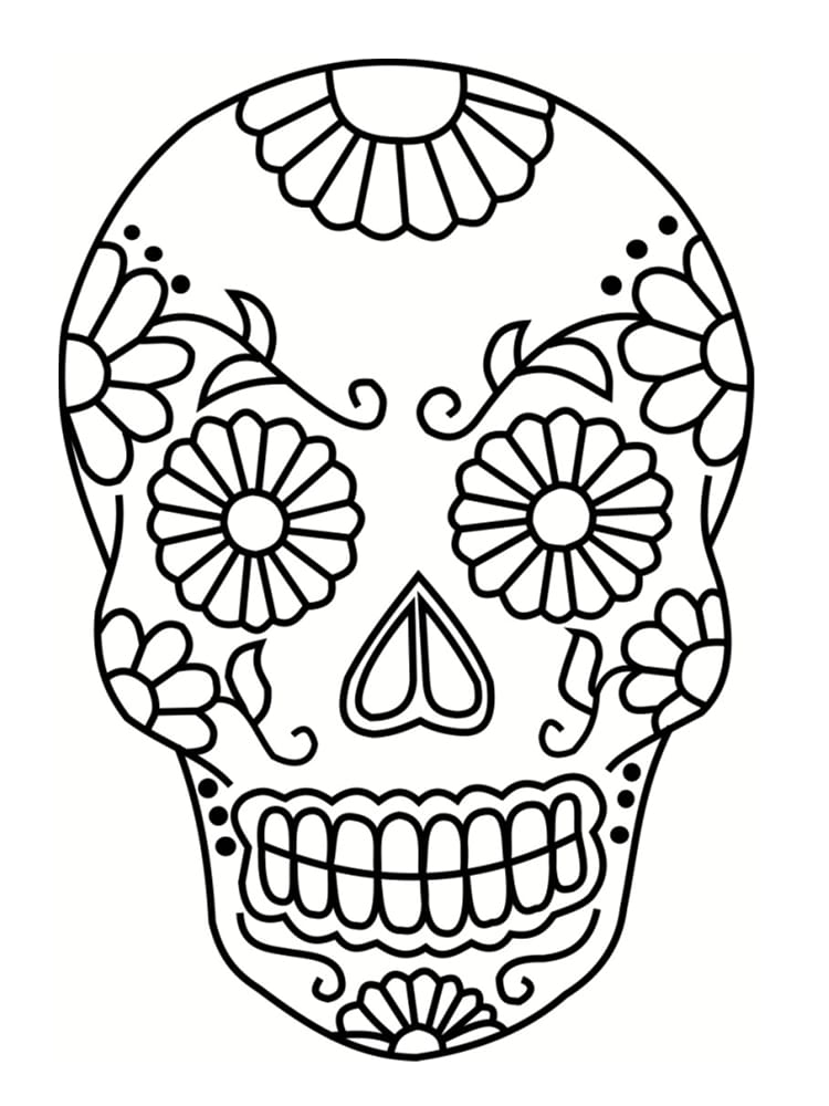 Epic Coloriage De Tete De Mort A Imprimer 32 Sur Pages - Dessin Tete De Mort , HD Wallpaper & Backgrounds