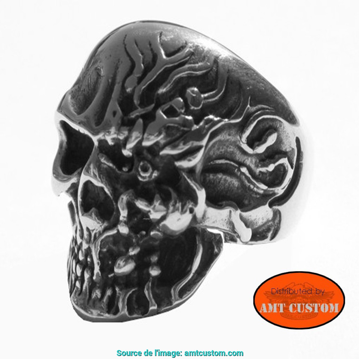 Luxueux Bague Tete De Mort Skull Bague Skull Tête De - Skull , HD Wallpaper & Backgrounds
