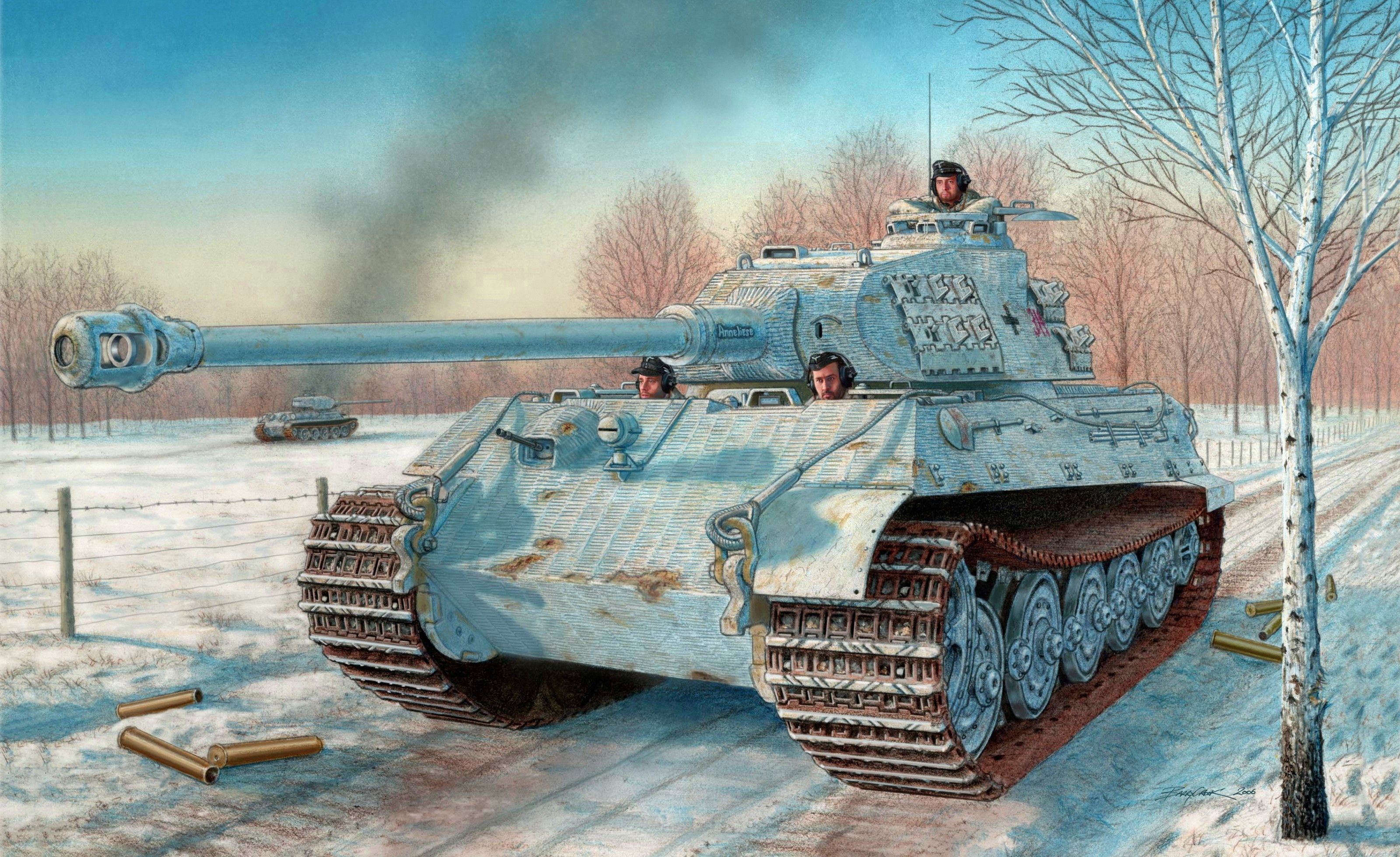 Wallpaper Heavy, German, The Second World War, Belgium, - T 34 85 Winter , HD Wallpaper & Backgrounds