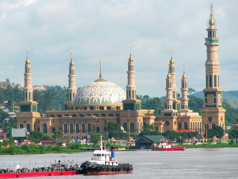 Model Masjid Islamic Centre Samarinda - Samarinda Islamic Center Mosque , HD Wallpaper & Backgrounds