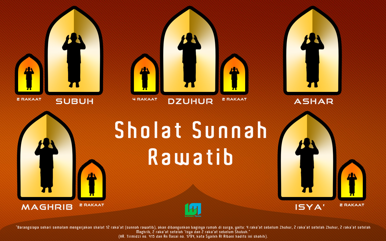 Sholat Rowatib - Tata Cara Shalat Rawatib , HD Wallpaper & Backgrounds