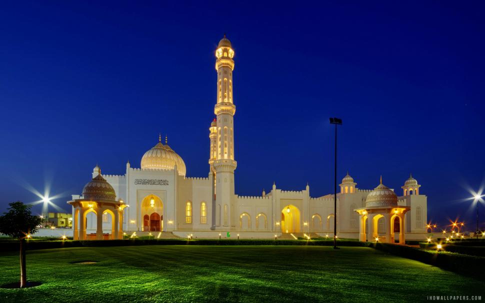 Sultan Taimur Bin Faisal Mosque1 Wallpaper - Sultan Qaboos Grand Mosque Salalah , HD Wallpaper & Backgrounds