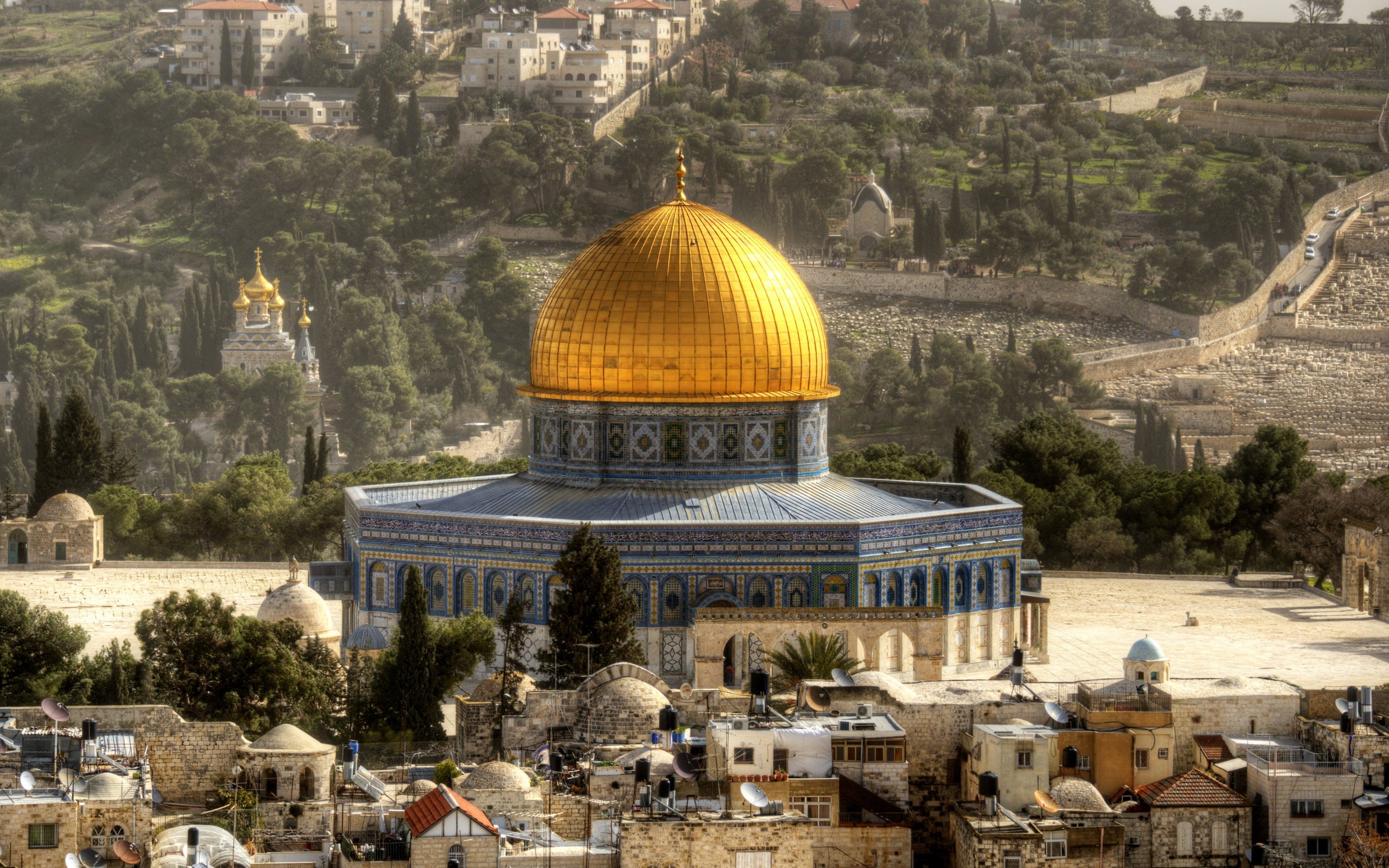 Download Wallpapers Temple Mount, Islam, Aqsa Mosque, - Church Of Mary Magdalene , HD Wallpaper & Backgrounds