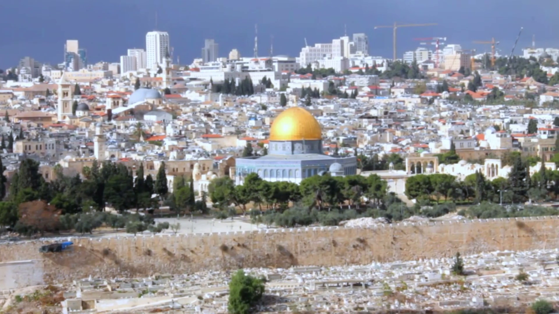 Dome Of The Rock And Al-aqsa Mosque As Viewed From - Mount Of Olives , HD Wallpaper & Backgrounds