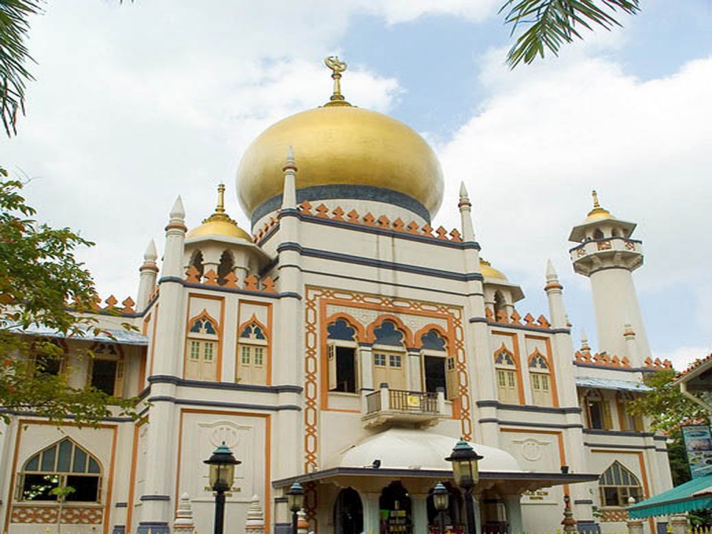 Sultan Mosque Desktop Wallpaper - Masjid Sultan , HD Wallpaper & Backgrounds