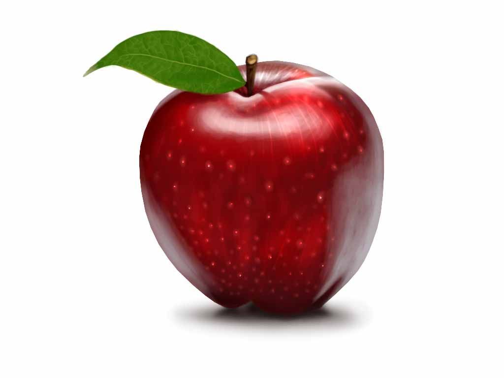 Colorful Apple Hd Wallpaper Free Download - Red Apple , HD Wallpaper & Backgrounds