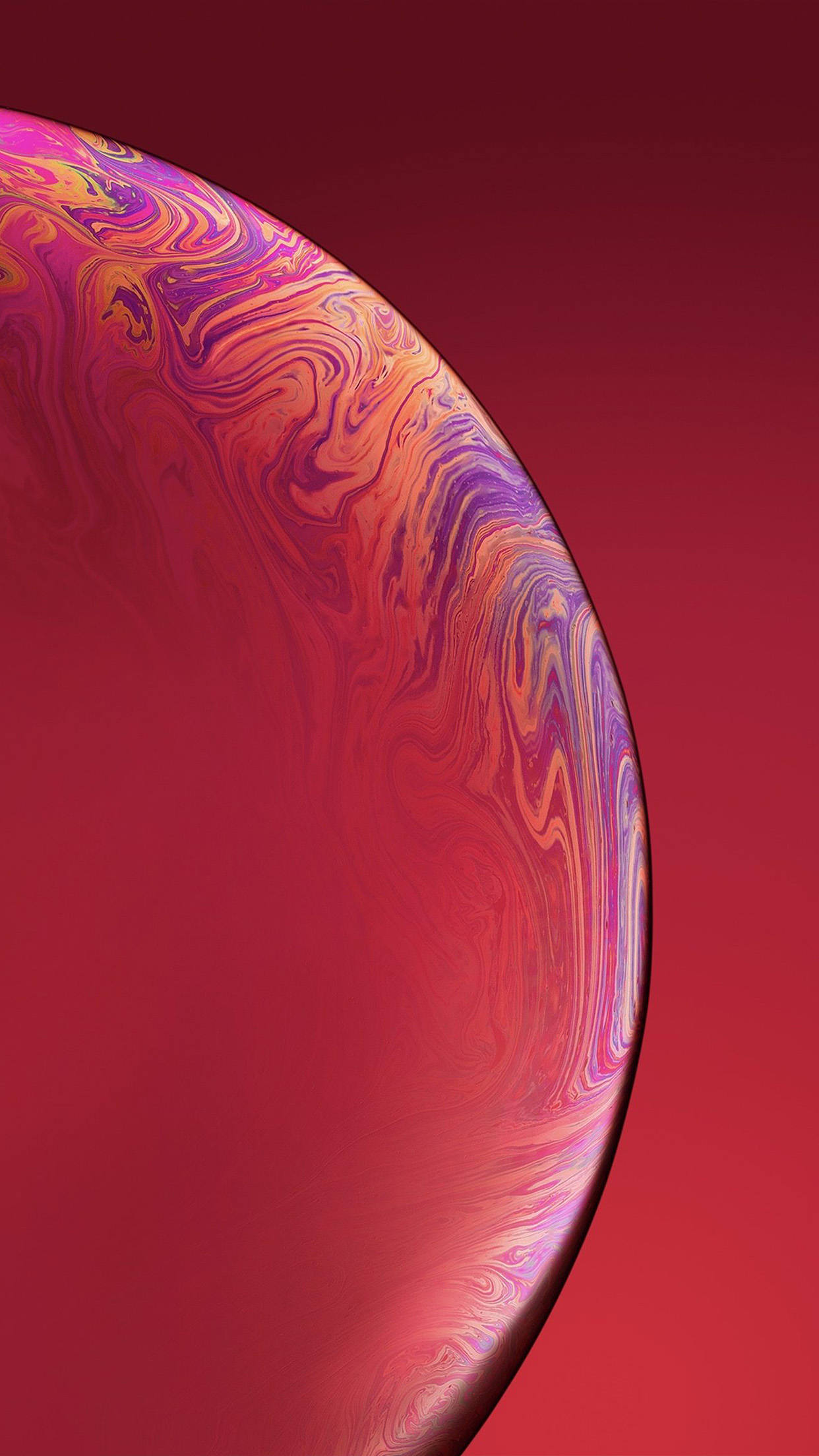Bg43 Red Apple Iphone Xs Max New Official Art Bubble - Iphone Xs Max Hd Wallspaper , HD Wallpaper & Backgrounds