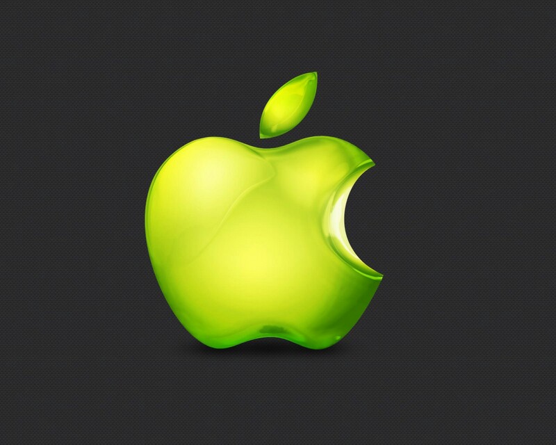 Green Apple Wallpaper - Logo Wallpaper Apple 4k , HD Wallpaper & Backgrounds