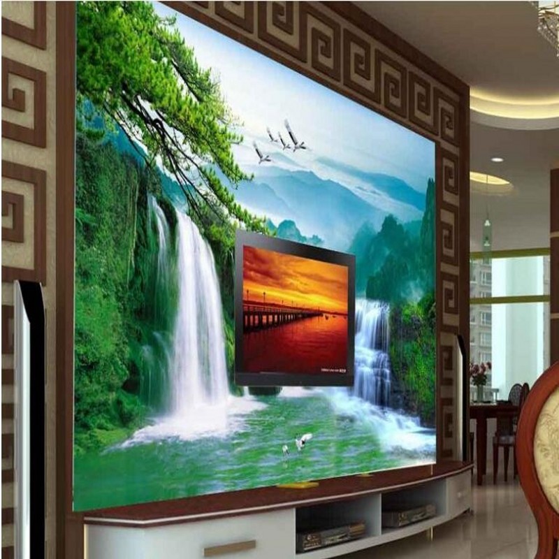Beibehang Kustom Skala Besar Mural Air Kesehatan Dan - Led-backlit Lcd Display , HD Wallpaper & Backgrounds