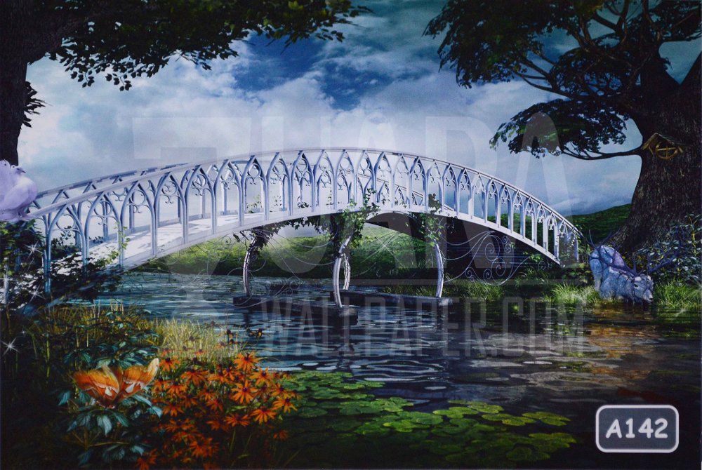 Wallpaper Custom Printing Murah -wallpaper Murah - Arch Bridge , HD Wallpaper & Backgrounds