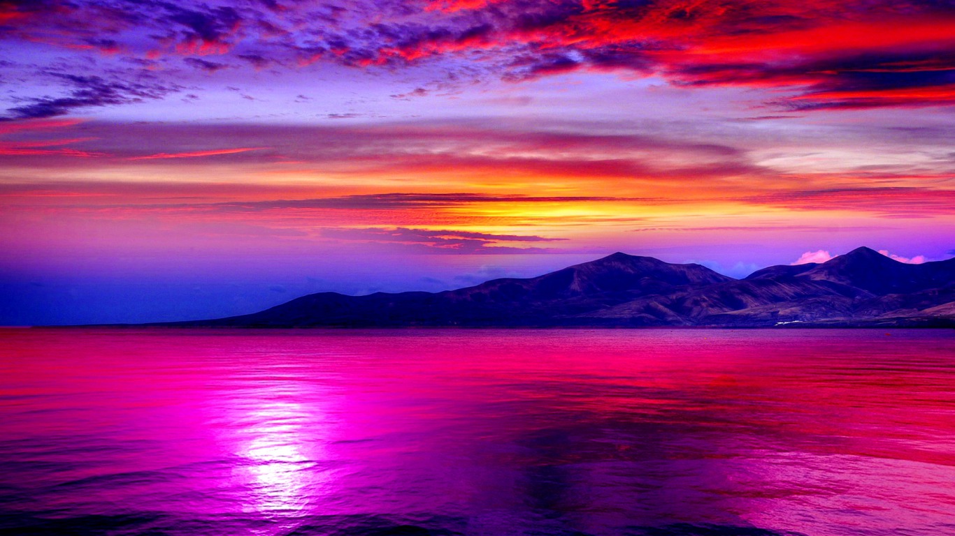 Purple Scenery Desktop Background , HD Wallpaper & Backgrounds