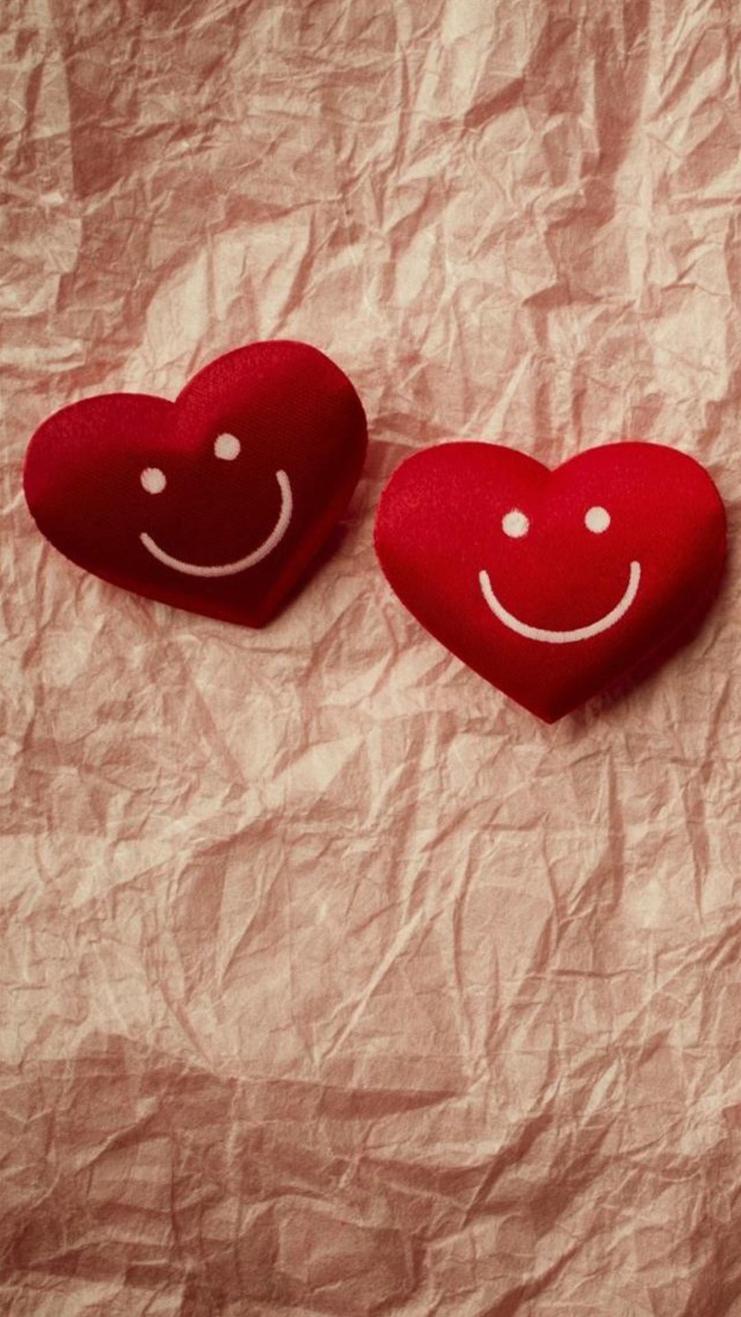 Cute Smile Love Heart Couple Fold Paper Iphone 6 Wallpaper - Best Love Wallpapers Hd For Mobile , HD Wallpaper & Backgrounds