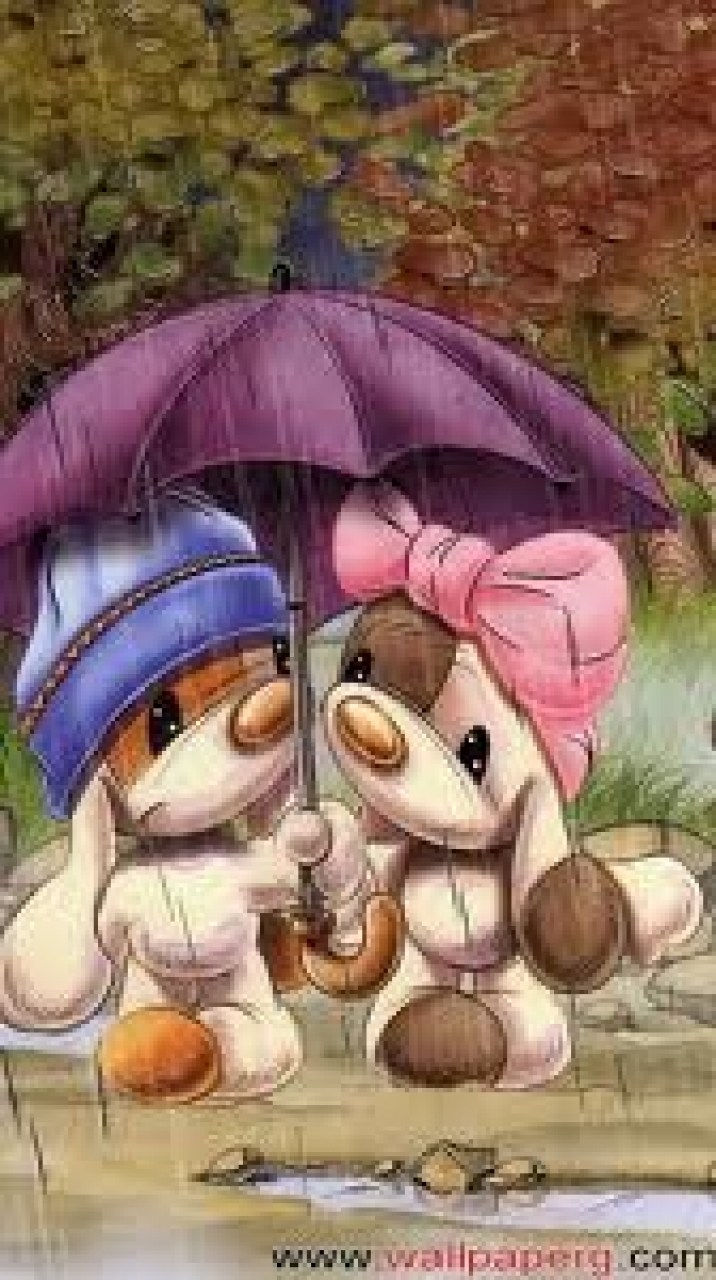 Cute Couple Phone Wallpaper - Cartoon Couple Wallpaper Hd For Mobile , HD Wallpaper & Backgrounds