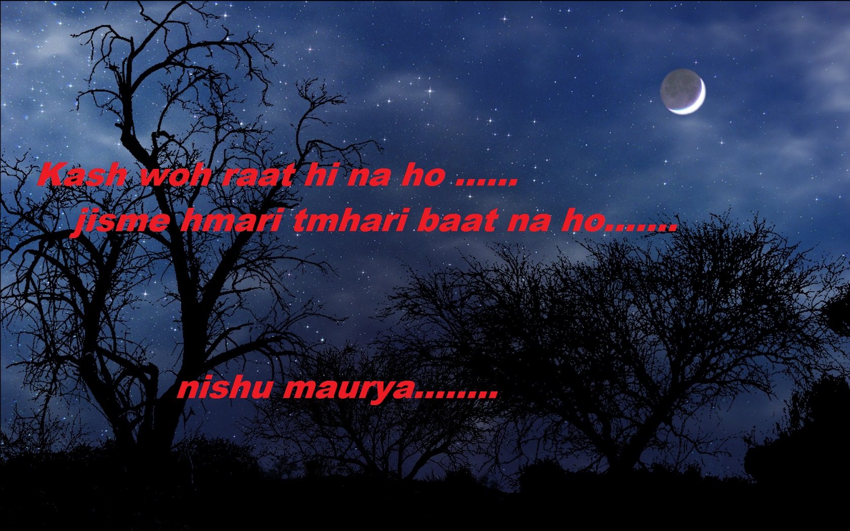 Nishu Maurya - - Good Night Waiting Sms , HD Wallpaper & Backgrounds