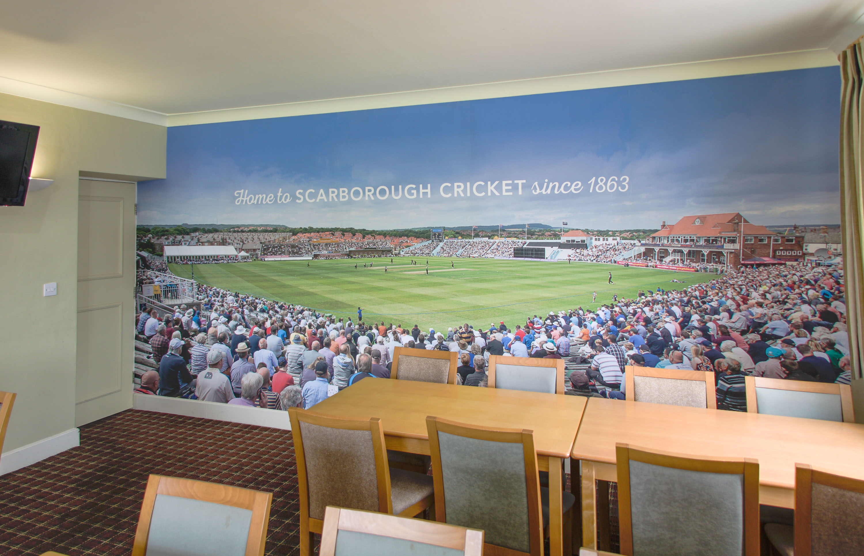 Scarborough Cricket Club Wallpaper Murals - Cricket Mural , HD Wallpaper & Backgrounds