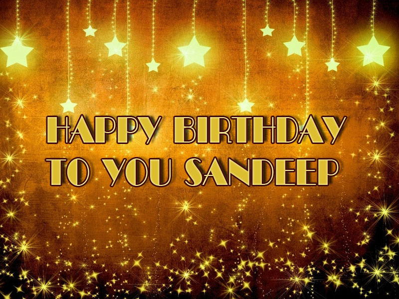 Pictures With Names Happy Birthday To You Sandeep Image - Happy Birthday Sandeep Name , HD Wallpaper & Backgrounds