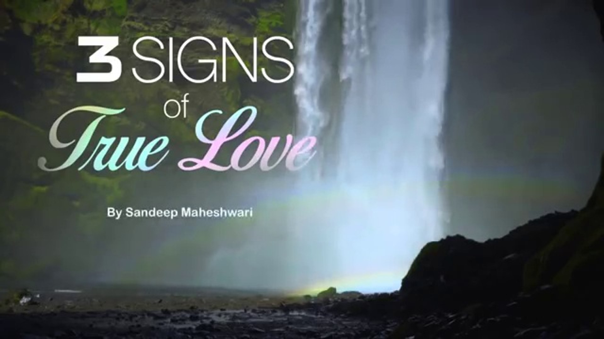 3 Signs Of True Love - Waterfall , HD Wallpaper & Backgrounds