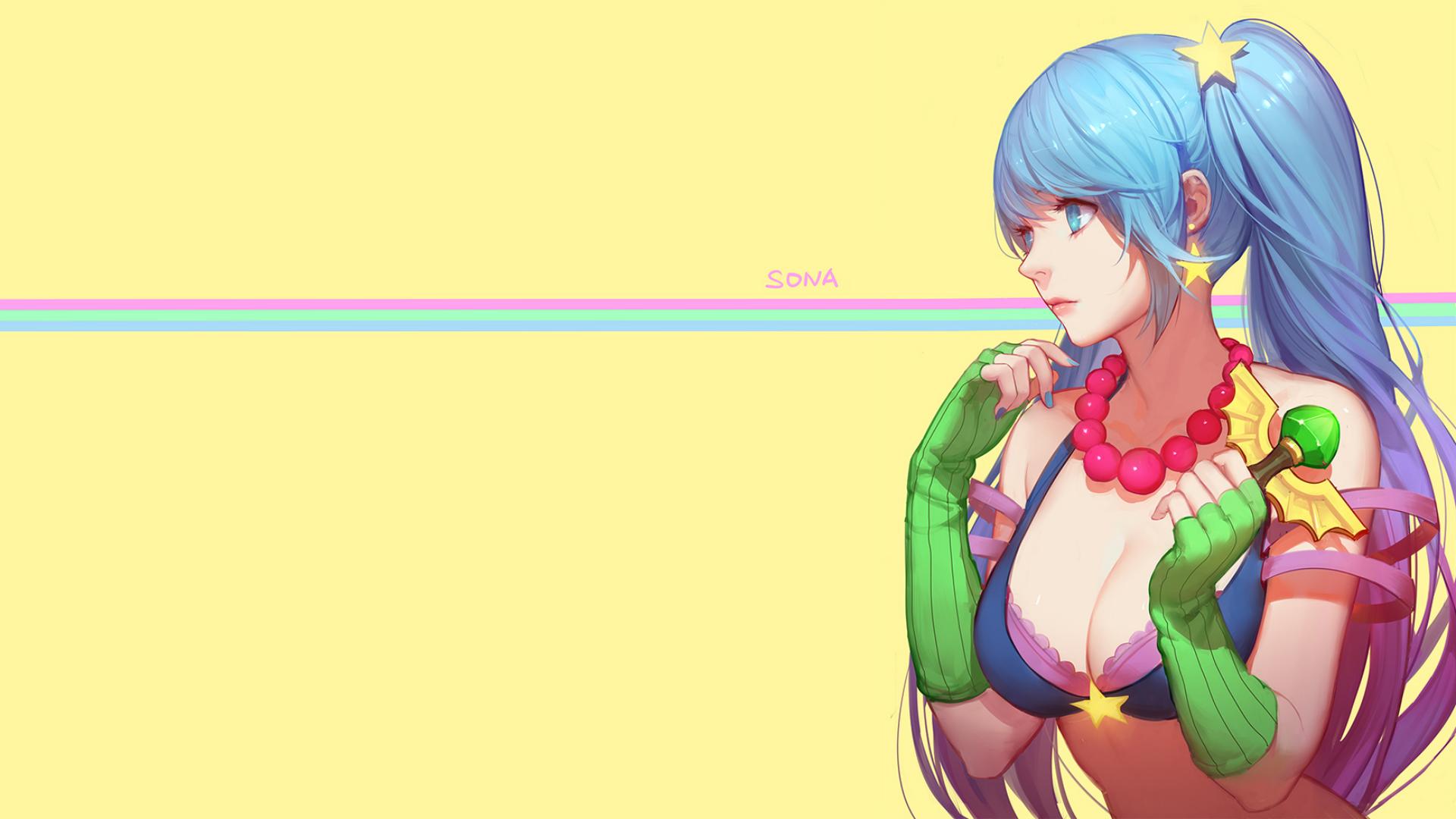 Sona [1920x1080] - League Of Legends Anime Sona , HD Wallpaper & Backgrounds