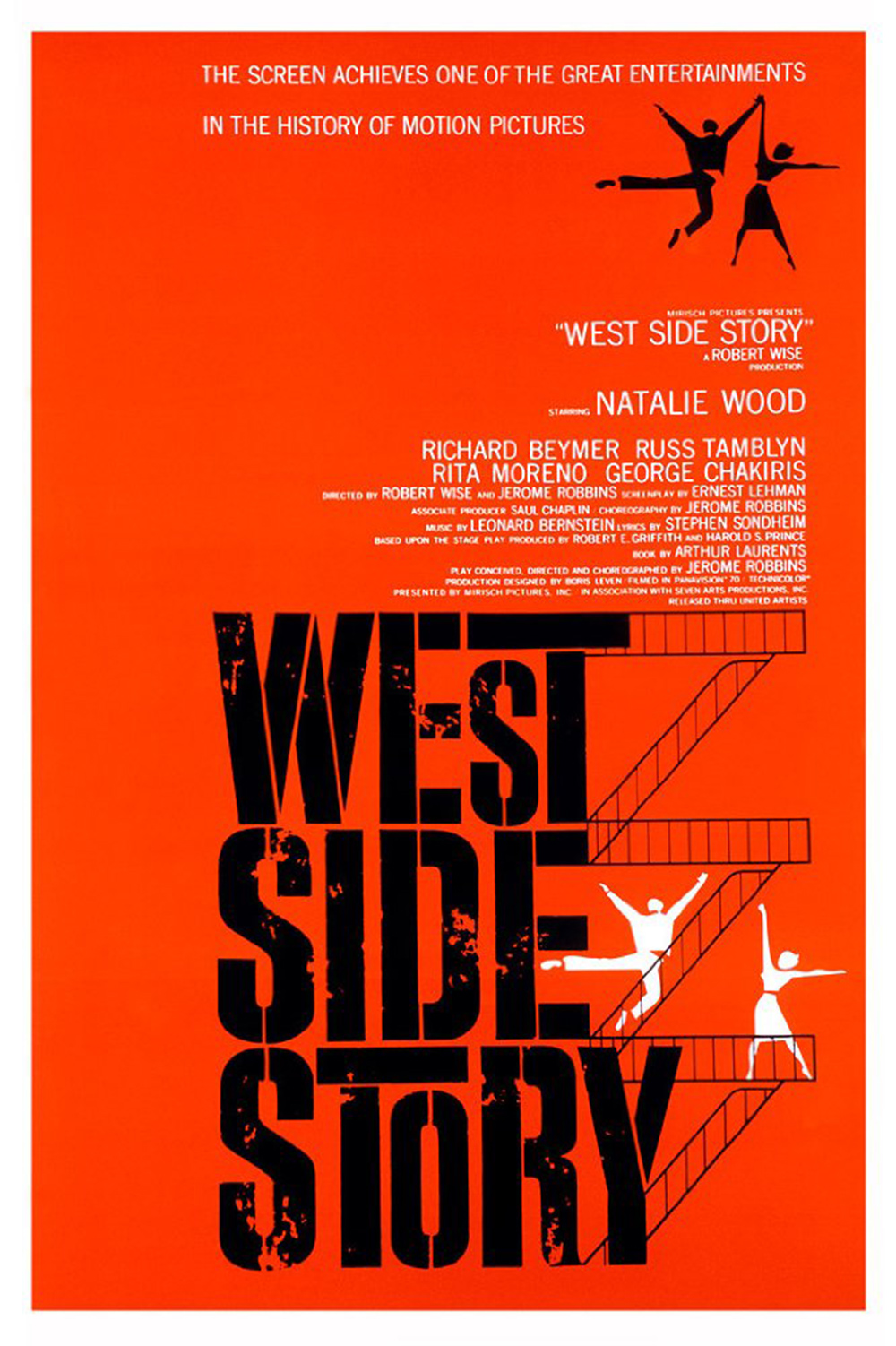 West Side Story, - West Side Story Poster 1961 , HD Wallpaper & Backgrounds