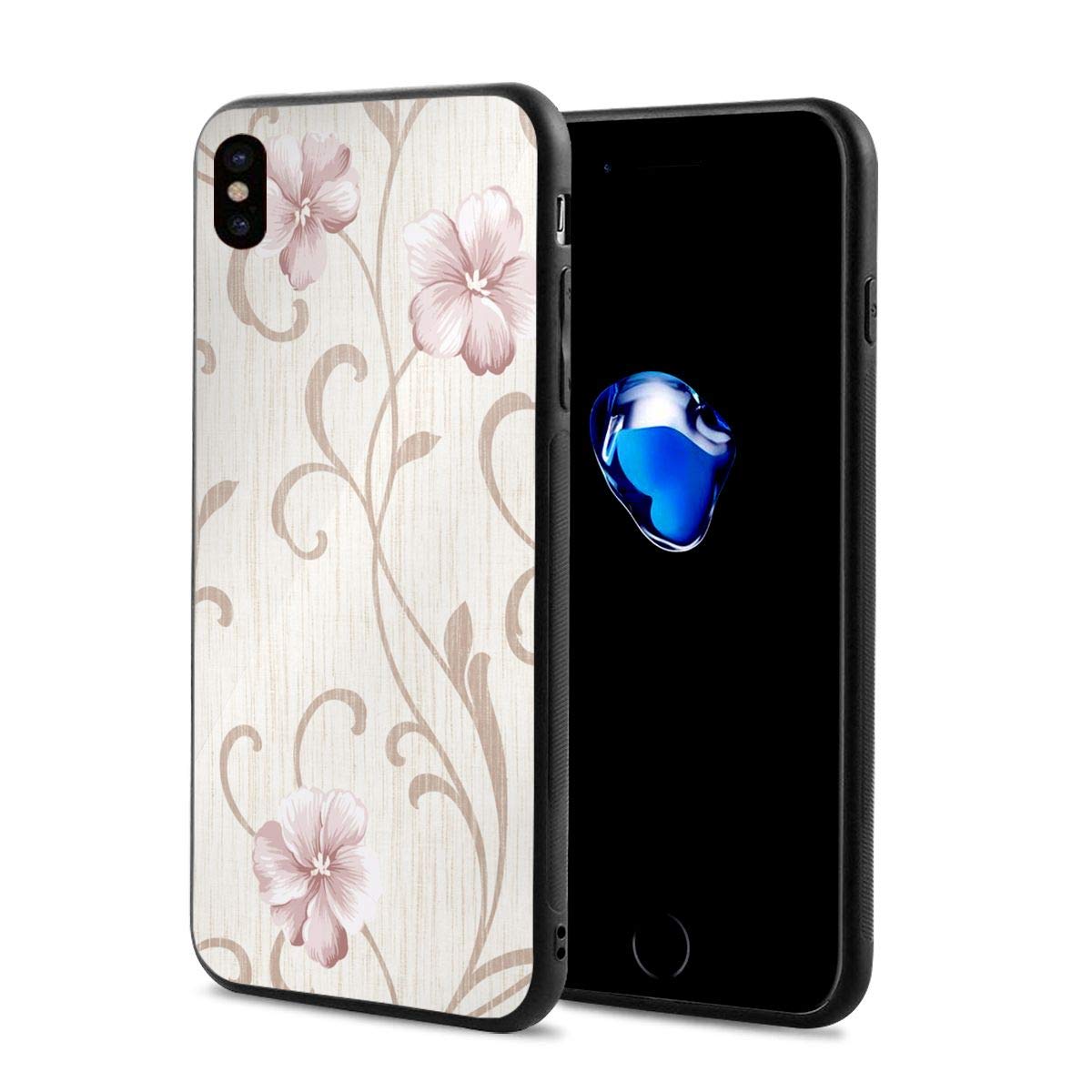 Rose Floral Wallpaper X Phone Case Compatible With - Amg Cover Iphone X , HD Wallpaper & Backgrounds