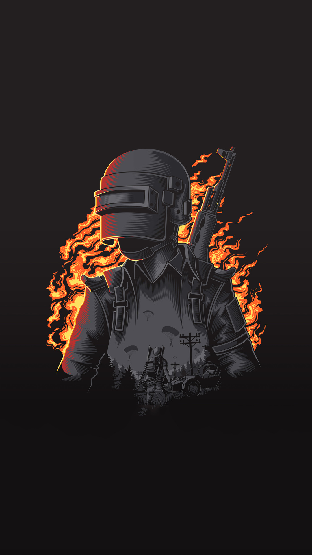 Pubg Illustration 4k - Pubg Wallpaper 4k Phone , HD Wallpaper & Backgrounds