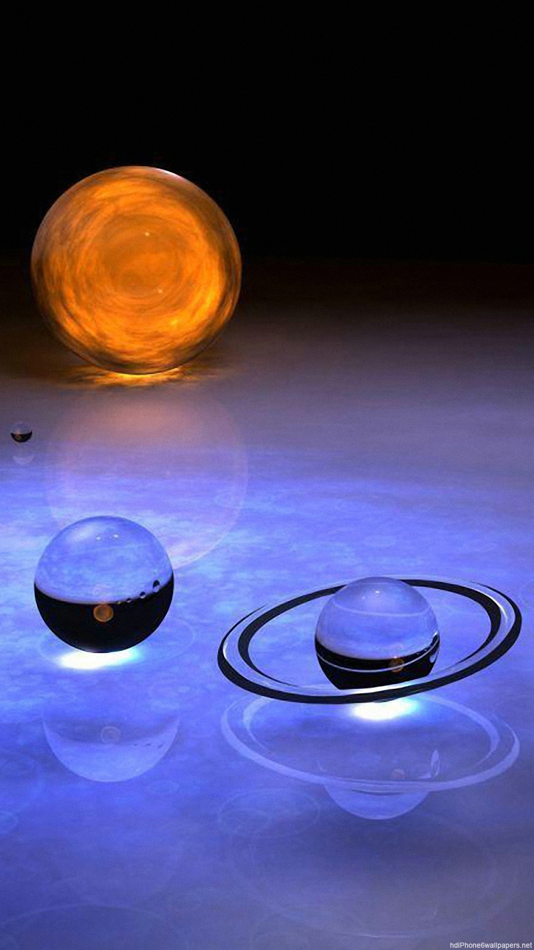 Planet Space Glass Iphone 6 Wallpapers Hd And 1080p - Solar System , HD Wallpaper & Backgrounds